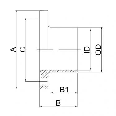 法兰接头 DIN11864-2 Form A JN-UN1021