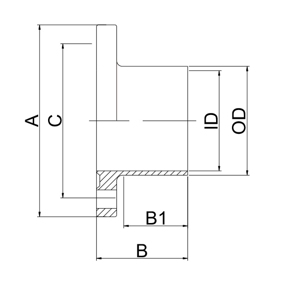 法兰接头 DIN11864-2 Form A JN-UN1021