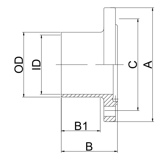 法兰螺母 DIN11864-2 Form A JN-UN1018